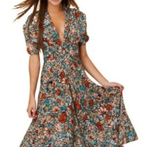 Silk Christy Dawn Multicolor Floral Valeria Dress